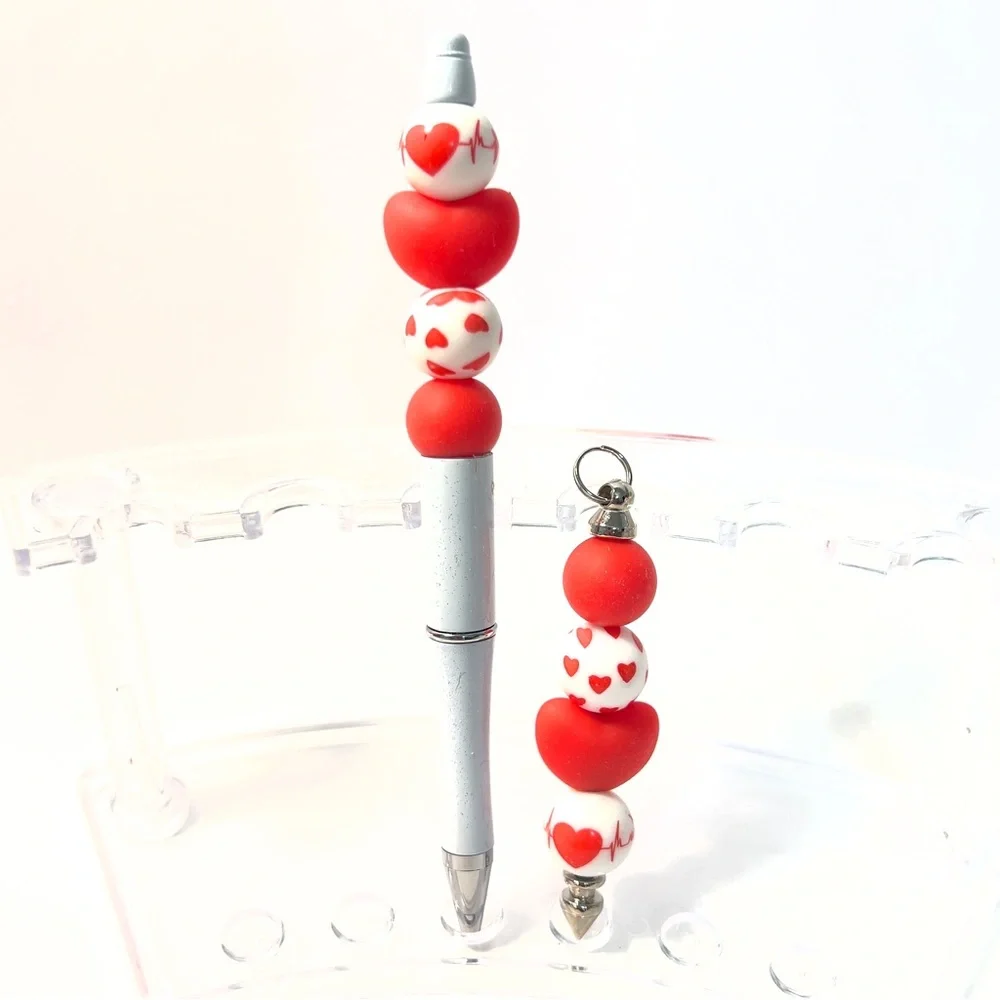 Heart Pen & Keychain Set
